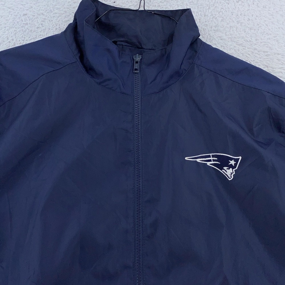 New‎ England Patriots Reebok Lined Windbreaker Jacket Mens Large NFL Football